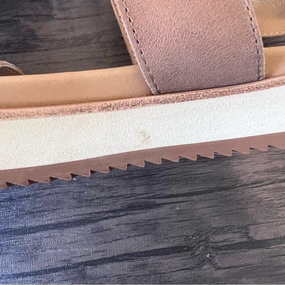 Anthropologie Nisolo Women's Tan Leather Go-To 'Flatform' Sandals Size 8.5 - Picture 15 of 15